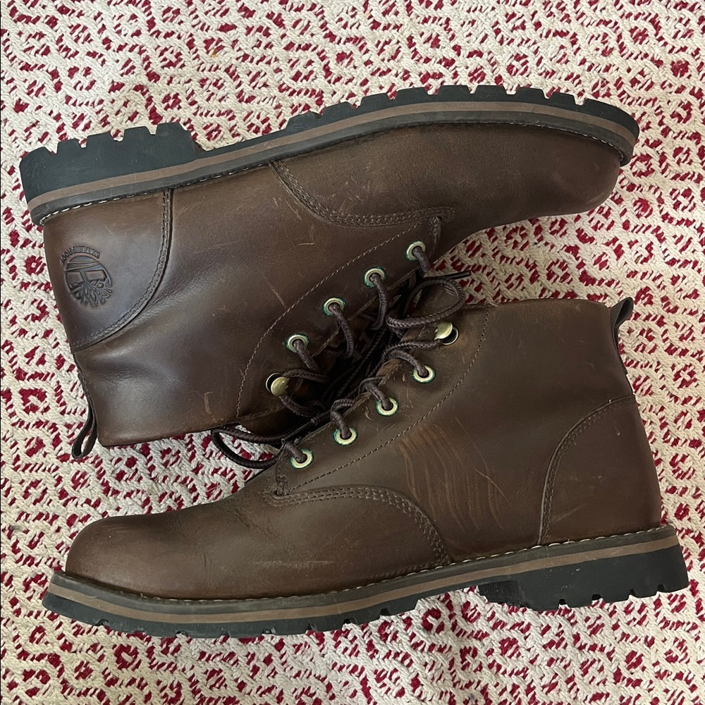 Timberland Redwood Falls Waterproof Chukka Boots Brown Full Grain Leather Size 9